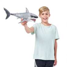 Robo Alive Great White Shark Is ZURU - Light Grey - View 3