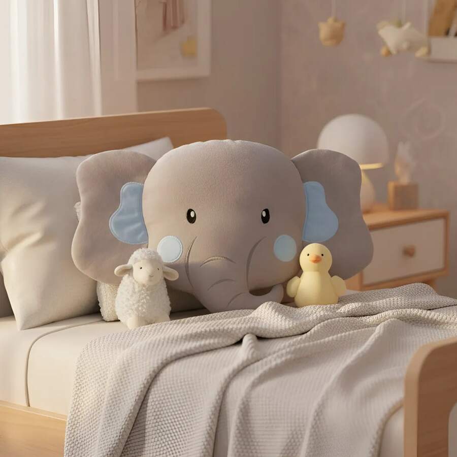 ALMOFADA ELEFANTE AZUL - Azul bebê - Visão 1