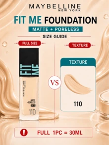 Maybelline 美寶蓮 Soft Matte 防曬粉底液 #110，5/30ml，長效滋養，3合1，自然觸感，霧面無瑕妝效，適合油性肌膚 - 柔霧版110 - 查看 14