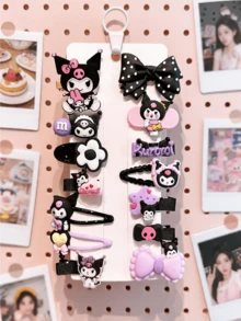 Miniso Hair Clips Set 14Pcs Soft Cute Lightweight Convenient Practical For Daily Wear Party School Gift For Women Adults Includes Hair Pins Barrettes Claws - Style1 - View 5