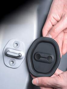 Car Door Lock Anti-Collision Protective Cover - Silicone Silent Shock-Absorbing Lock Accessory - Suitable For Most Cars - Enhanced Protection And Noise Reduction - Anti-Collision Lock Protective Cover - Non-Destructive Installation - A - View 6
