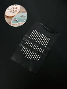 12支側孔自動穿線鋼製手縫針，多尺寸，適合初學者，適用於日常衣物修補、布料刺繡DIY手工、居家縫紉與學校手工藝 - 手縫針 - 查看 6