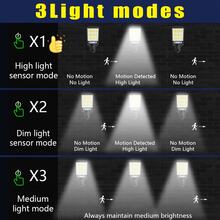 Outdoor Solar Light With Remote Control LED Wall Light 108COB Ultra Bright Light Source 3 Lighting Modes Intelligent Dimming IP44 Waterproof Intelligent Human Body Sensing Courtyard Light Suitable For Courtyard Garden, Garage, Terrace Channel Light - Đèn tường năng lượng mặt trời - Xem 4