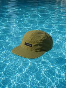 Anth Co Strapback 5 Panel Waterproof Straight Brim Cap - 綠色 - 查看 3