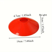 15/20pcs Football Training Marker Discs, Colorful Marker Plates, Stackable Storage, Suitable For Football Agility Footwork Training - Multicolor - View 4