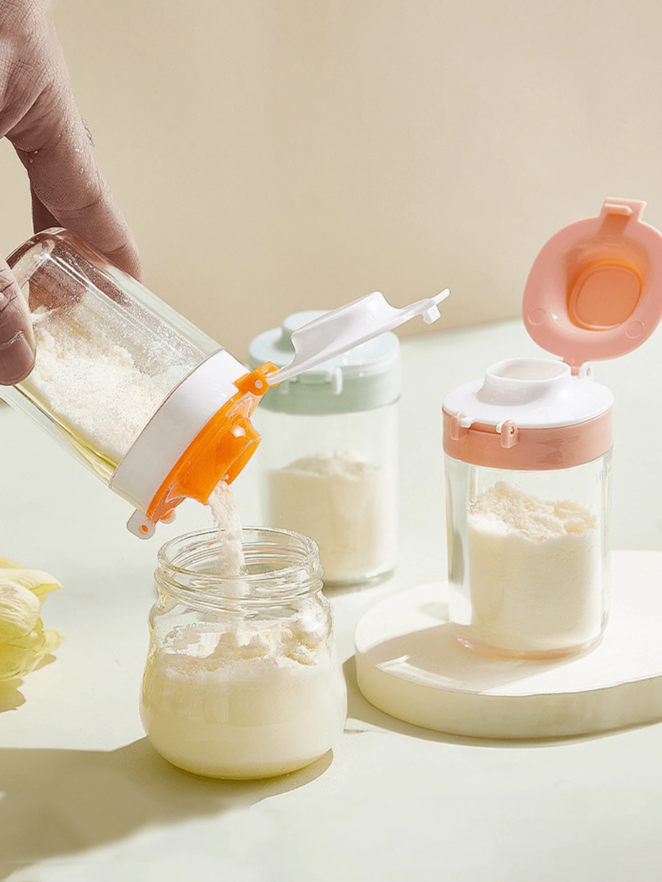 1/5/10pcs Graduated Milk Powder Storage Tube Leak Proof Screw Lid Infant Formula Container Portable Travel Snack Fruit Powder Storage Bottle