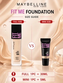 Maybelline 菲力特潤柔滑粉底液 SPF 25 #110 黃調白皙膚色，5/30毫升裝可選， - 美寶蓮FITME粉底液 水潤版110 - 查看 4