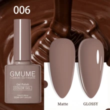 GMUME 5 Peças Conjunto de Esmalte de Unha Mocha Gel 7,5ml Removível com UV LED, Marrom, Nude, Laranja, Glitter, Kit de Gel de Unha para Outono, Degradê, Presente de Manicure, Suprimentos de Salão de Arte de Unhas, Conjunto Profissional de Esmalte de Gel de Unha - Multicolorido - Visão 7