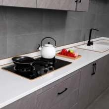 1pc 6m/236.22inch Self-Adhesive Beauty Seam Sticker Line Wall Corner Kitchen Stove Decorative Strip | Sealing Strip Beautiful Edging Line Yin Yang Line Multi-Purpose Dustproof Weatherstrip For Kitchen Use - 1pc - View 7