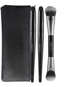 ENERGY Multi-Use Precision Brush For Concealer And Detail Blending - Black Handle - Black - View 9