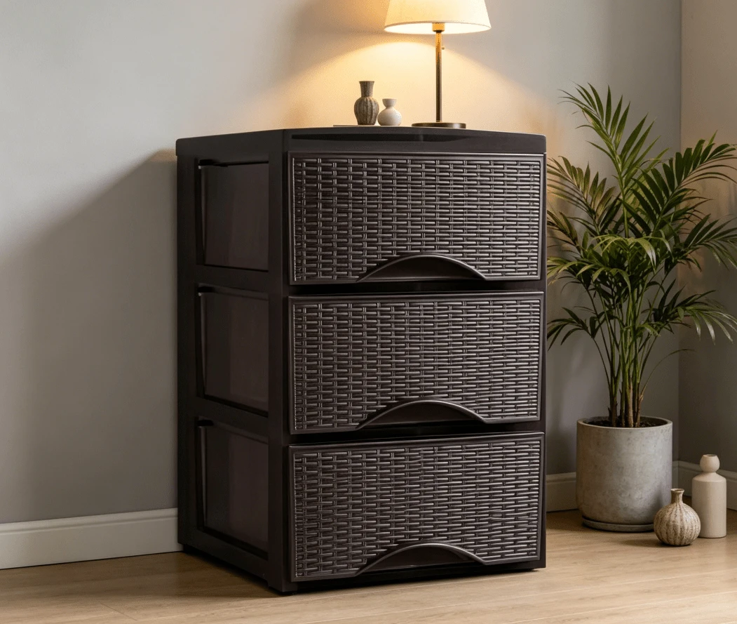 Drawer Storage Cabinet - Brown - View 1