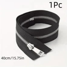 1Pc/2Pcs #5 Metal Zipper, Silver Teeth, Closed End, Y-Shaped Teeth Smooth Without Jamming, Suitable For Pockets And Leather Bags, Multiple Colors Available, Multiple Sizes Available - Multicolor - View 18