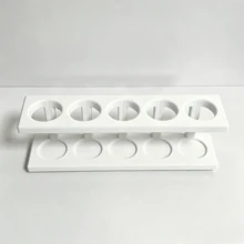 1pc No-Drill Drainage Bathroom Storage Rack, 5-Slot Electric Toothbrush And Toothpaste Holder, Sink And Vanity Countertop Organizer - 5-hole Electric Toothbrush & Toothpaste Holder - View 11