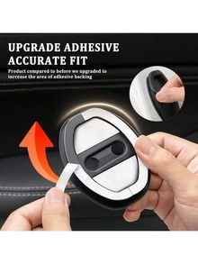 Car Door Lock Anti-Collision Protective Cover - Silicone Silent Shock-Absorbing Lock Accessory - Suitable For Most Cars - Enhanced Protection And Noise Reduction - Anti-Collision Lock Protective Cover - Non-Destructive Installation - A - View 5