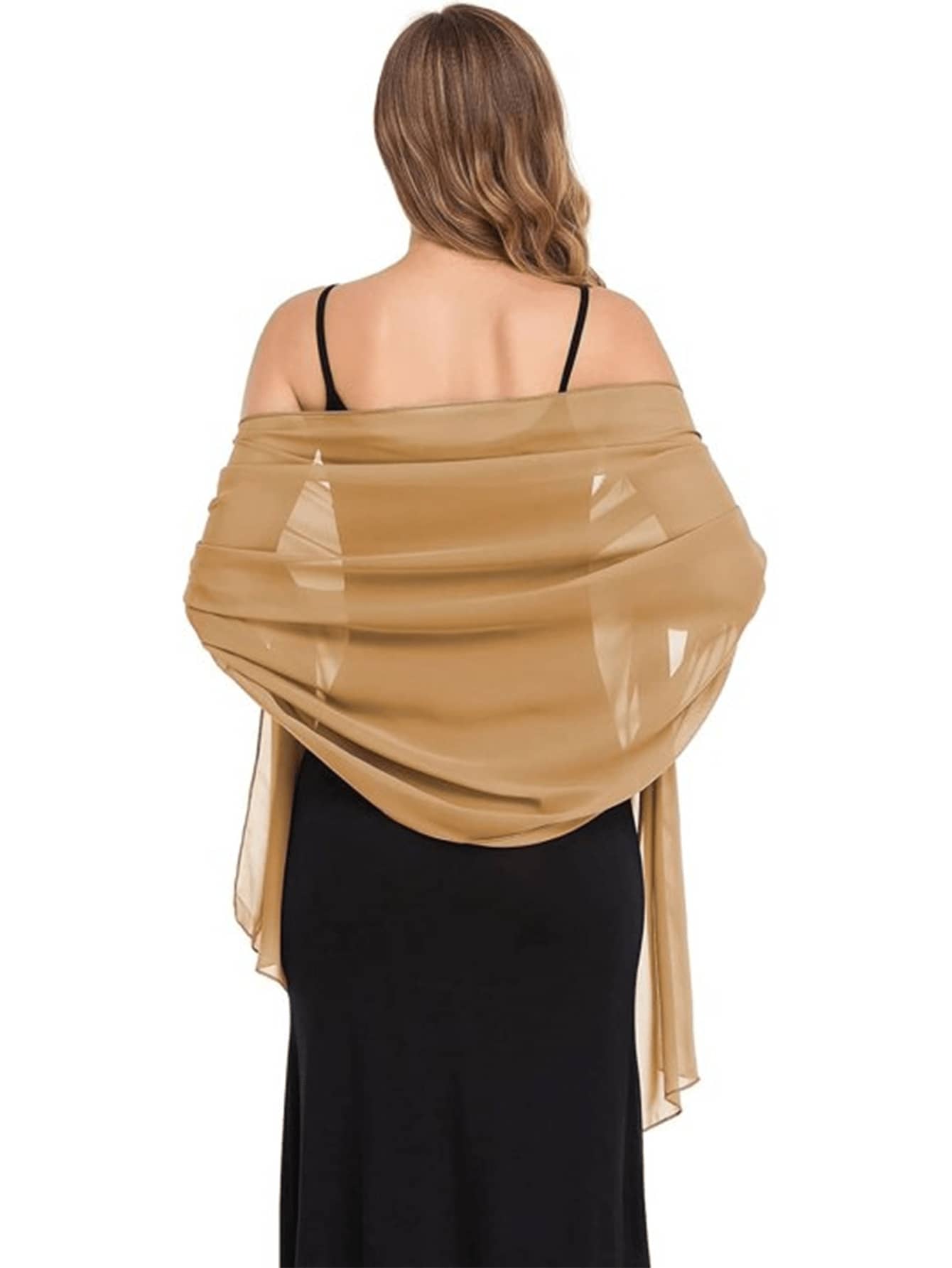 Chiffon Shawl Wrap, Suitable For Brides, Weddings, Formal Dresses And Special Occasions