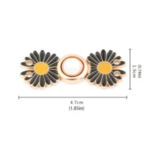 2/4Pcs Pants Waist Tightener, Detachable Jeans Buttons For Loose Jeans, Seamless And Tool-Free Jeans Button Pins, Adjustable Jeans Button Pins, Daisy Instant Pants Button Tightener - Multicolor - View 5