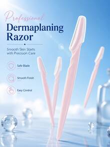 Rosa Augenbrauen-Rasierer Set, Augenbrauen-Trimmer/Rasierer, Peeling-Rasierer, Körperharentfernungswerkzeug und Gesichts-Augenbrauen-Rasierer Set; mit langem Klingengriff und feinem Schutzschutz; Augenbrauen-Formungswerkzeug für Frauen; geeignet für den täglichen Gebrauch oder zum Reisen; einfach zu benutzender unisex Augenbrauen-Trimmer zum Trimmen und Formen der Augenbrauen - Mehrere Stile - Übersicht 2