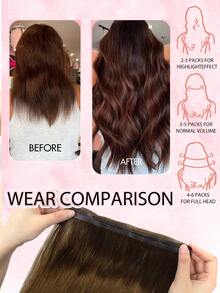Extensiones de cabello humano sin costuras invisibles con cinta, sin pegamento, paquetes de cabello humano PU ligeros color beige, mechones de cabello natural realistas, suministro de salón, cabello liso natural, adecuado para mujeres, 12-20 pulgadas, calidad de salón - Multicolor - Ver 6