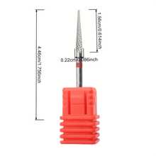 Easy Nail 1pc Needle Tungsten Carbide Nail Drill Bit For Cuticle Cleaning, Dead Skin & Rhinestone Removal, Professional Nail Grinding Head, 2.35mm Shank - Multicolor - View 6