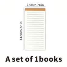 1pc Vintage Style Portable Kraft Paper Cover Notebook, To-Do List, Office, Planning, Multi-Function Tear-Off Memo Pad, 50 Sheets, Rectangular, Non-Sticky Student Planner Memo Pad, Flip-Up Notepad, Kraft Paper Memo Book, Planner Notebook, Lined Notebook, Grid Notebook, Blank Notebook, Checklist Notebook - one-size - View 12