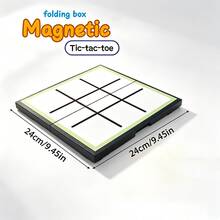 Premium Magnetic Chess/Checkers/Tic-Tac-Toe Game Set With Folding Board - Strong Magnets Keep Pieces Secure, Portable For Travel, Family Game Night Gift For Men & Women - Fits In Your Purse - Multicolor - View 10