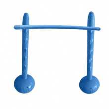 3件組便攜式充氣遊戲套裝，低高度設計，充氣高跳桿遊戲，耐用PVC材質，適合家庭假期、互動聚會、派對遊戲、團隊活動、海灘娛樂、水上運動、旅行 - 彩色 - 查看 9