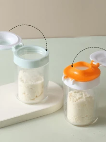 1/5/10pcs Graduated Milk Powder Storage Tube Leak Proof Screw Lid Infant Formula Container Portable Travel Snack Fruit Powder Storage Bottle - Multicolor - View 5