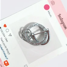 1pc INS Luxury Style Shiny Rhinestone Electroplated Spring Key Split Ring, Car Accessory, Car Key Case Modification Matching Hanging Ring, Machine Part, Assembly Fixing Connector For Various Mechanical Equipment, Thickened Rust-Proof High Elasticity Heavy-Duty Hardware Buckle Accessory - Rhinestone Spring Coil - View 13