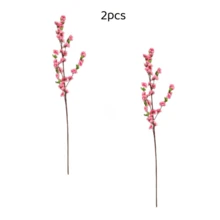 Two High-End Artificial Cherry Blossoms, Long Dense Branches And Leaves, Solid Structure, Home And Outdoor Simulated Green Plants|Suitable For Indoor/Outdoor Decorations, Courtyards, Porches, Gardens, Lawns, Swimming Pools, Weddings, Shopping Malls - Pink - View 7