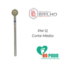 Broca Ponta Diamantada Esferica PM 12 Brilho - Prata - Visão 3