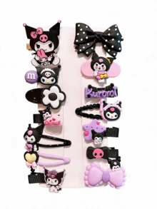 Miniso Hair Clips Set 14Pcs Soft Cute Lightweight Convenient Practical For Daily Wear Party School Gift For Women Adults Includes Hair Pins Barrettes Claws - Style1 - View 7