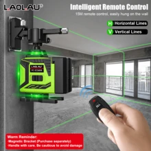 L.A.OL.A.U LAOLAU 16-Line 4D Green Laser Level, 360° Horizontal & Vertical Cross Line, Auto Self-Leveling, Remote Control, Laser Leveler For Indoor/Outdoor Construction - One Size Fits All - View 8