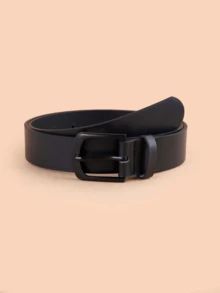 1pc Kids Square Buckle Fashion Style Belt - Black - View 6