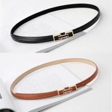 1pc Women's Fashion Personalized Buckle Belt, Korean Versatile Decorative Belt For Jeans, Trousers, Casual Wear - A - View 12