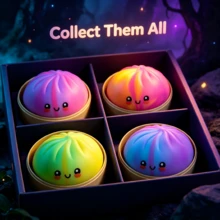 1/4PCS Random Color & Style Squishy Stress Relief Toys Set, Soft Slow Rising Stretchy Fidget Sensory Toy Bundle For Kids & Adults, Cute Desk Toys Party Gift - 彩色 - 查看 2