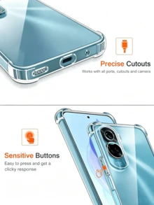 Compatible With OPPO, And Full Series Models, Made Of High-Elastic TPU Material, Flexible And Impact-Resistant, Not Easy To Yellow. Precise Openings For The Real Machine, Sensitive Buttons, High Edge Protection For The Screen And Lens, Anti-Scratch And Anti-Collision. Non-Slip And Skin-Friendly Texture, Slim And Close-Fitting, Not Bulky And Easy To Grip, Simple To Install And Remove. The Thin Case Does Not Block The Signal, Supports Wireless Charging, Practical And Versatile For Daily Use. - Clear - View 6