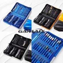 GANLAIX Professional Nail Care & Polishing Tool Kit, Includes 30pcs Nail Drill Bits + 3 Sets Sanding Bands, Complete Manicure & Pedicure Accessory Set With Zipper Storage Bag - Blue - View 7