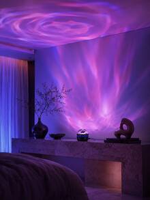 1pc USB Powered Colorful Nebula Projection Lamp, Suitable For Bedside, Dorm, Living Room, Bedroom Atmosphere Decoration - Multicolor - View 10