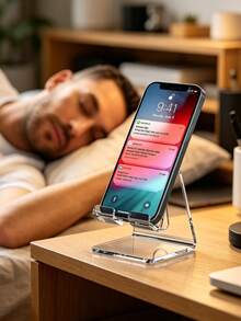 Multi-Piece Colorful Creative Desktop Phone Holder, Convenient Charging, Anti-Slip Design, Suitable For Various Scenarios - Two Transparent Colors - View 7