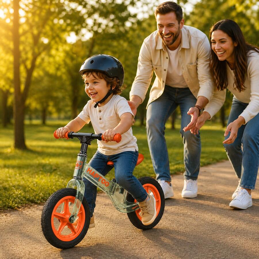 Bicicleta de equilíbrio para crianças, adequada para crianças dos 3 aos 6 anos, um brinquedo leve e sem pedais para aprender a andar de bicicleta, seguro e resistente