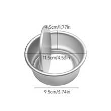Khuôn bánh tròn bằng nhôm 4 inch với đáy có thể tháo rời, thiết kế dễ lấy bánh ra và bề mặt chống trầy xước – Hoàn hảo cho đám cưới, các ngày lễ và dụng cụ làm bánh tại nhà, cũng như khuôn bánh Giáng sinh và Ngày Valentine. - Nhiều màu - Xem 11