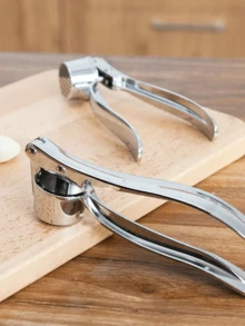 1pc Manual Garlic Press, Garlic Crusher, Garlic Chopper, Ginger Garlic Press, Kitchen Tool Made Of Aluminum Alloy - Multicolor - View 7