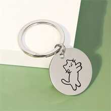 Stainless Steel Pet ID Tag Pendant, Durable And Scratch-Resistant, Enhances Pet's Overall Appearance, Easy Installation, Suitable For Cats And Dogs - Multicolor - View 5