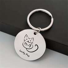 Pet Accessories Pendant Collar Charm, Multi-Functional Stainless Steel Dog Tag/ID Tag, Cute Compact Design, Enhances Pet Image, Easy To Install And Remove, Suitable For Small Pets - Multicolor - View 6