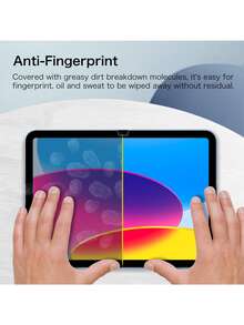 XINHONGYU 1pc Tablet Screen Protector, High Definition High Transparency, Anti-Scratch Anti-Drop, Full Screen Coverage, Strong Anti-Fingerprint, Sensitive Touch, Tempered Glass Screen Protector, Compatible With IPad 11th Generation 2025 A16/ 10th Generation 10.9 Inch/ Air 13 11 M4 M3 M2 2025 2024/ Pro 12.9 Inch/Mini 2024 - 1pc - View 7