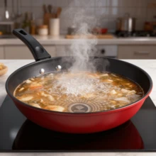 Non-Stick Frying Pan 28cm/11 Inch 1pc, Non-Stick Stir-Fry Pan, Suitable For Stir-Frying And Frying, Induction Cooktop Compatible, Dishwasher , Suitable For All Stoves, Stir-Frying And Daily Cooking, Lightweight And Easy To Clean, Kitchen Essential - View 4