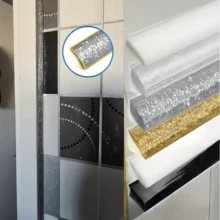 1pc 6m/236.22inch Self-Adhesive Beauty Seam Sticker Line Wall Corner Kitchen Stove Decorative Strip | Sealing Strip Beautiful Edging Line Yin Yang Line Multi-Purpose Dustproof Weatherstrip For Kitchen Use - 1pc - View 3