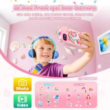 Kids Smart Phone Toy, 64GB Memory Card, Card Reader, Dual-Camera, 1080P HD, 48 Megapixels, 14 Fun Games, A Variety Of Cute Filters To Choose From, Children's Holiday Birthday Gift Preferred! - Nhiều màu - Xem 3