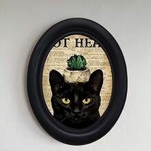 1 pieza Marco de foto decorativo negro, diseño de múltiples patrones, obra de arte hecha a mano, adecuado para decoración del hogar y la oficina, regalo ideal para coleccionistas, decoración del hogar, estilos diversos - 4 - Ver 5