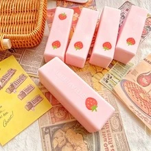 1個奶油草莓棒棒糖軟慢回彈玩具，仿真麵包捏捏紓壓玩具，逼真食物慢回彈麵包玩具，軟蛋糕模型紓壓放鬆玩具，派對小禮物 - 彩色 - 查看 8